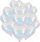 12Pcs 18Inch Iridescent Heart Shaped Foil Helium Polyester(Iridescent)